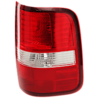Passenger Side Tail Light, without Bulb, Halogen, Clear and Red Lens, Styleside, New Body Style, Production Date To August 8, 2005, Except H-Davidson Model