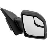 Passenger Side Mirror, Power, Non-Heated, Manual Folding, Textured Black, No Signal Light, No Memory, No Puddle Light, No Auto-Dimming, With Blind Spot Glass