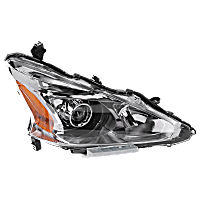 Passenger Side Headlight, with Bulb, Halogen, Sedan