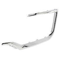 Front, Driver Side Bumper Trim, Chrome