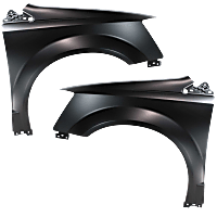 Front, Driver and Passenger Side Fenders, For Models Without Side Repeater Light, CAPA CERTIFIED