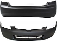 Sedan Front and Rear Primed Bumper Cover