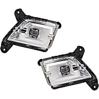 Front, Driver and Passenger Side Fog Lights, With bulb(s), LED