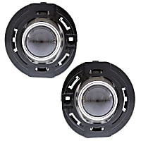 Front, Driver and Passenger Side Fog Lights, With bulb(s), Halogen, Standard Type