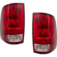 Driver and Passenger Side Halogen Tail Lights, with Bulbs