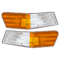 Driver and Passenger Side Halogen Corner Light, Without bulb(s)