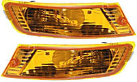 Front, Driver and Passenger Side Turn Signal Light, With bulb(s)