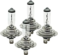 Driver and Passenger Side Halogen H7 Headlight Bulbs, High Beam or Low Beam, Set of 4