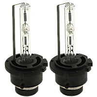 Driver and Passenger Side HID/Xenon D2S Headlight Bulb Low Beam, Set of 2