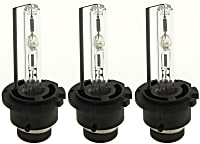 Driver and Passenger Side HID/Xenon D2S Headlight Bulb Low Beam, Set of 3