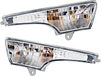 Front, Driver and Passenger Side Turn Signal Light, With bulb(s)