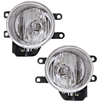 Front, Driver and Passenger Side Fog Lights, With bulb(s), Halogen