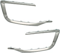 Front, Driver and Passenger Side Bumper Trims, Chrome