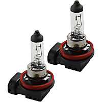Driver and Passenger Side Halogen H11 Headlight Bulb Low and High Beam, Set of 2