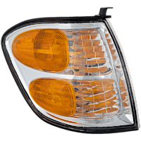 Front, Passenger Side Turn Signal Light, With bulb(s), Halogen, Double Cab, with Production Date Up to August 2004