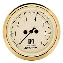 AutoMeter 5-Piece Gauge Kit With GPS Speedometer - 3-3/8" & 2-1/16", Antique Beige