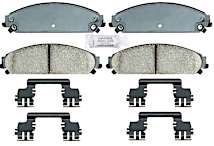 Quiet Low-dust Ceramic Brake Pads With Hardware ACDelco Silver 14D1367CH Ceramic Front Disc Brake Pad Set With Hardware - For GM Trucks & SUVs GM Truck Brake Pads