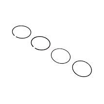 DNJ PR405.20 Oversize Piston Rings For 1983-2002 Ford, Kia, Mazda 626