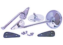 OPM072S Brothers Trucks Outside Peep Mirror - Straight Arm-Chrome
