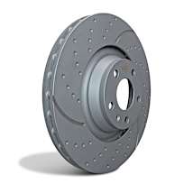 EBC GD Sport Slotted And Dimpled Rotors REAR Ford Fiesta ST 2014-2019 - View #9
