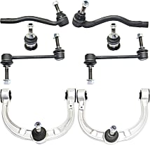 Topicksap 8-Piece Front End Suspension Kit For Mercedes-Benz ML/GL 2006-2012: Upper Control Arms, Ball Joints, Tie Rods, Sway Bar Links