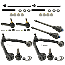 8 Piece Kit Tie Rod Control Arm Ball Joint Sway Bar Link LH RH for 06