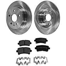 SureStop® 2-Wheel Set Rear Brake Disc and Pad Kit, Plain