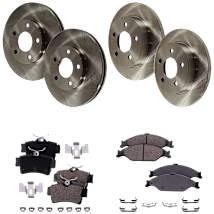 SureStop® 2-Wheel Set Rear Brake Disc and Pad Kit, Plain Surface 5