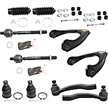 12Pcs Front Control Arm Ball Joint Sway Bar Link Tie
