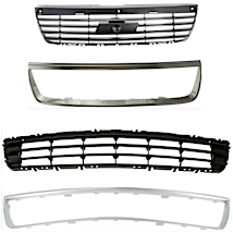 Evan-Fischer Lower Grille Trim For Chevy Malibu (2006-2008) - Chrome, 15853885