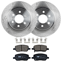 thumbnail image 2 of Stop Safely! Get This Complete Rear Brake Disc And Pad Set For Your 2002-2009 Citroen C2 Or C3 VTR/VTS. From E-approved In The UK, These Are 247mm Solid Rotors. Everything You Need For A Rear Brake Job In One Box. 2 of 5