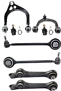 SCITOO 6-PC SET Suspension Kit For BMW 745i 745Li 750i 750Li 760i 760Li Front Lower Forward Control Arm And Ball Joint Front Lower Rearward Control Arm And Ball Joint Front Outer Tie