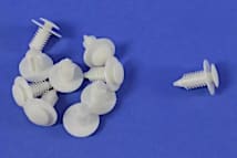 Crown® 6505539AA Door Panel Retainer - White, Plastic, Direct Fit