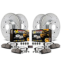 Powerstop® 4-Wheel Set Power Stop® K5363 Front And Rear Z23 Daily Carbon-Fiber Ceramic Brake Pad And Drilled & Slotted Rotor Kit - View #11
