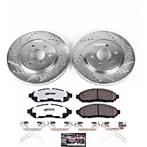 Powerstop® K2302-36 Front Brake Disc and Pad Kit, Cross