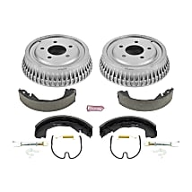 Power Stop KOE15379DK Rear Brake Kit - OE Replacement Drums & Ceramic Brake Pads