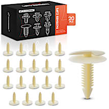 Crown® 6505539AA Door Panel Retainer - White, Plastic, Direct Fit