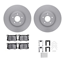 R1 Concepts Rear Brakes And Rotors Kit |Rear Brake Pads| Brake Rotors And Pads| Ceramic Brake Pads And Rotors |Hardware Kit |fits 2011-2018 Porsche Cayenne
