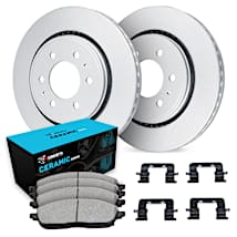 R1 Concepts Front Rear Brakes And Rotors Kit |Front Rear Brake Pads| Brake Rotors And Pads| Ceramic Brake Pads And Rotors WFWN2-80044