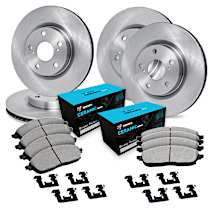 R1 Concepts Front Rear Brakes And Rotors Kit |Front Rear Brake Pads| Brake Rotors And Pads| Ceramic Brake Pads And Rotors WHWN2-31063