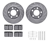 R1 Concepts Carbon Coated Disc Brake Rotor Set With Optimum Oe Pads And Hardware WDUH1-21048 - View #6