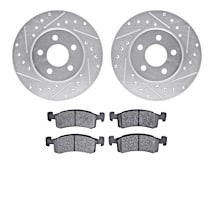 R1 Concepts Front Brakes And Rotors Kit |Front Brake Pads| Brake Rotors And Pads| Optimum OEp Brake Pads And Rotors |Hardware Kit WHUH1-54038