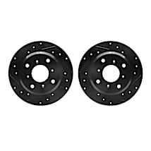 R1 Concepts® WHPN2-59016 Front And Rear Brake Disc, Cross-drilled