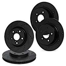 For 1994 Dodge Stealth R1 Concepts ELine Rear Black Drill/Slot