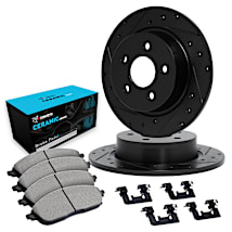 Euro Ceramic Brake Pads And Rotors| Hardware Kit WBTH2