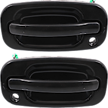 Replacement® Front, Driver Side Smooth Black Exterior Door Handle
