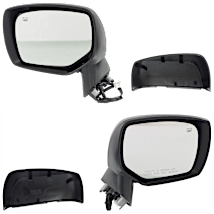 JC Whitney® Driver and Passenger Side Mirrors, Power, Manual