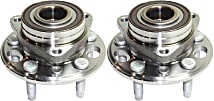 Front or Rear, Driver and Passenger Side Wheel Hubs, With Bearing