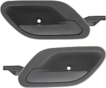AUXITO Front Interior Door Handle Set (Left & Right) – Black With Chrome Lever – For Chevy GMC Cadillac Trucks & SUVs
