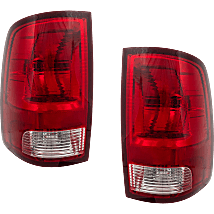 Driver and Passenger Side Halogen Tail Lights, with Bulbs
